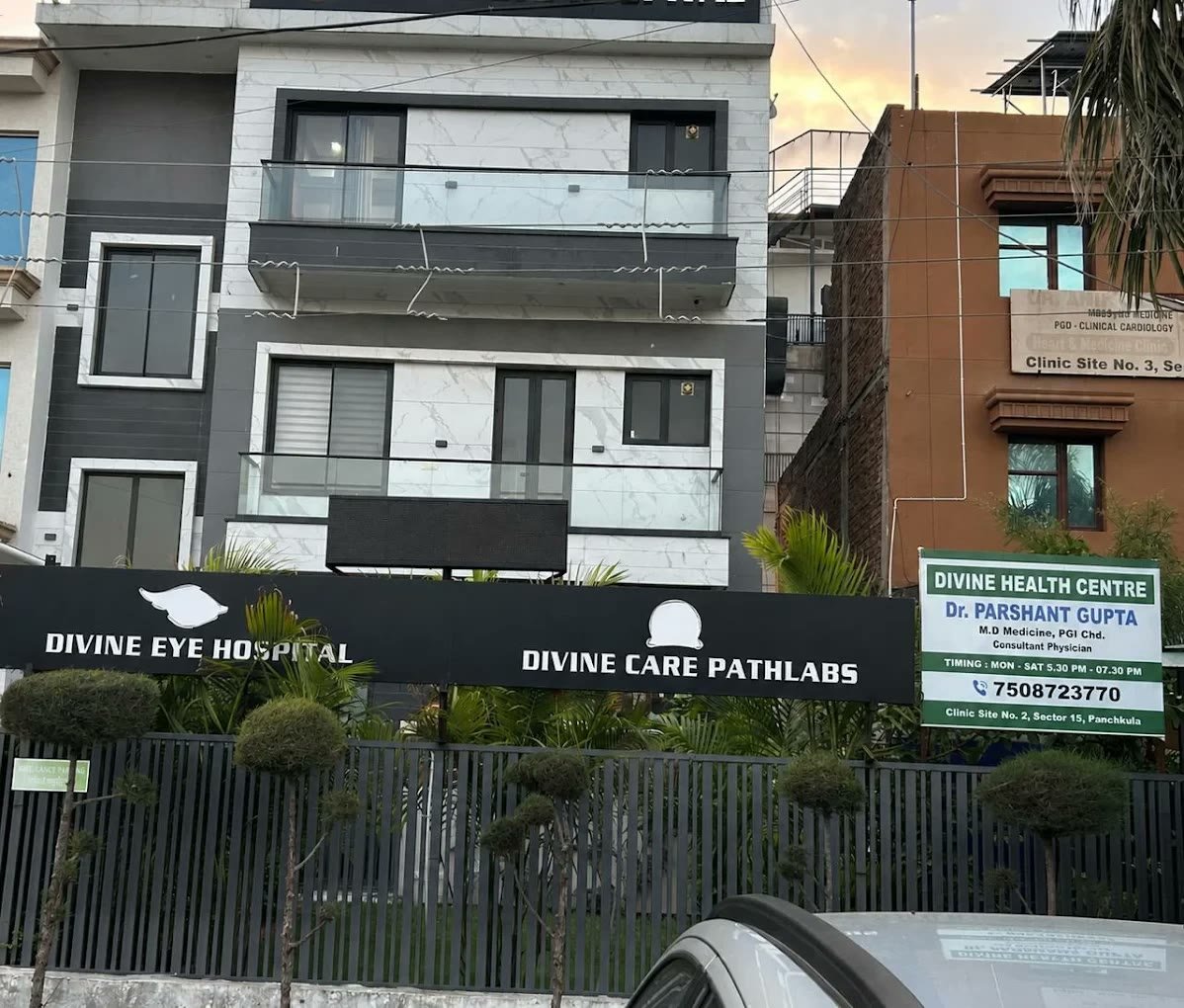 Divine Health Centre building, Clinic Site 2, Sector 15, Panchkula